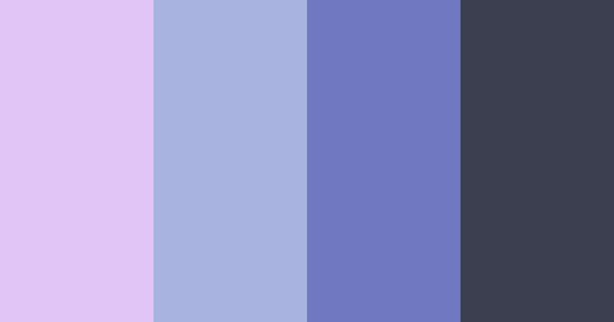 Download lavender twilight dream color palette PNG image (landscape)