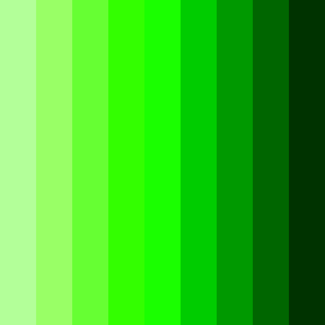 Download bright neon green color palette PNG image (square)