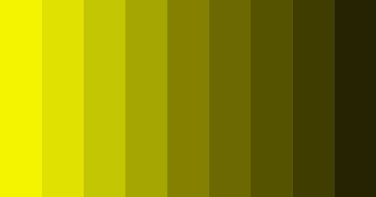 Download bright neon yellow color palette PNG image (landscape)