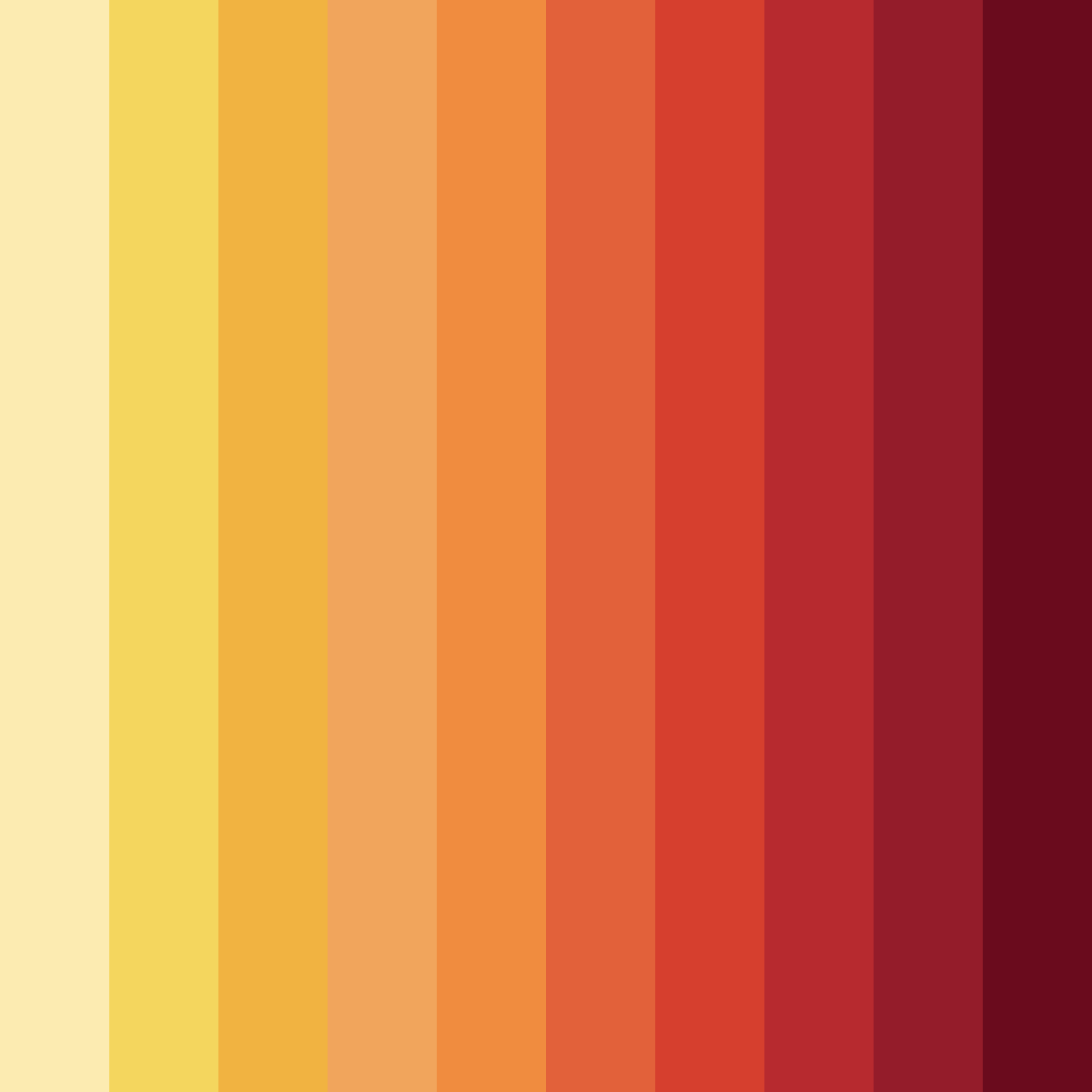 Download autumn ember glow color palette PNG image (square)