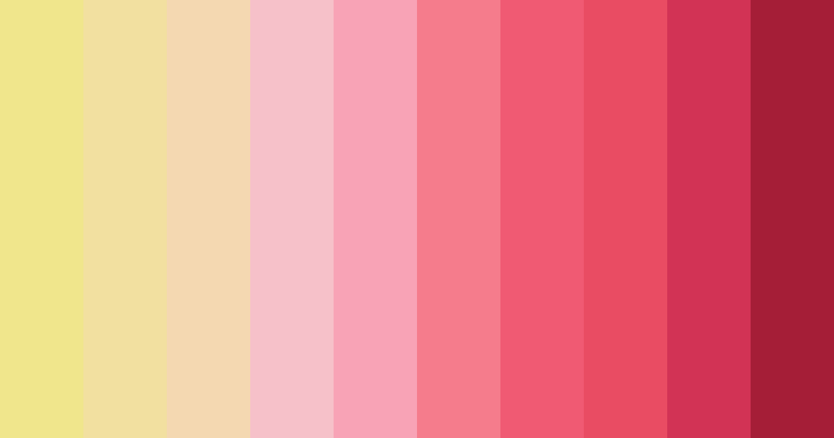 Download blushing sunrise color palette PNG image (landscape)