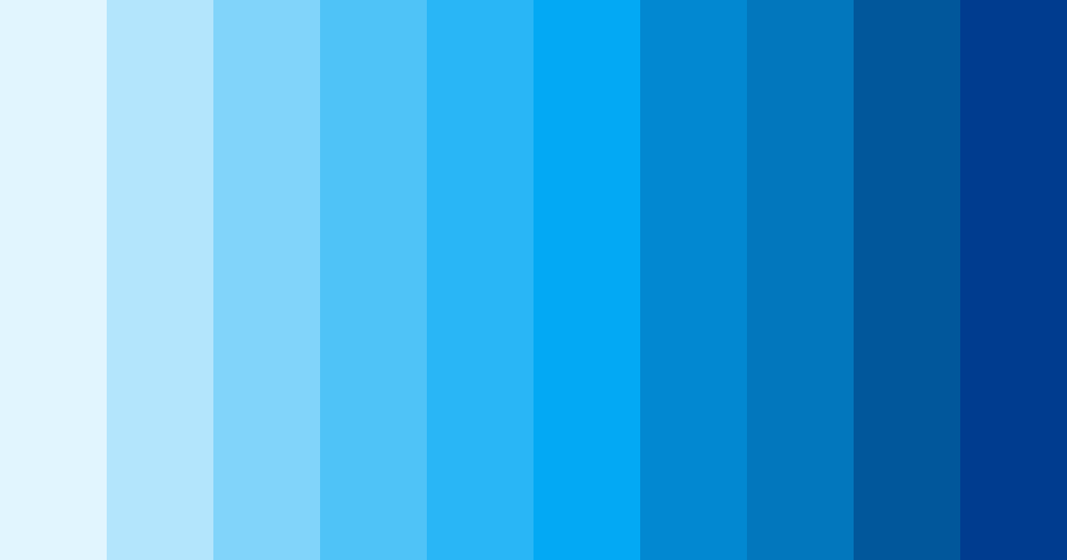 Download blue relay color palette PNG image (landscape)