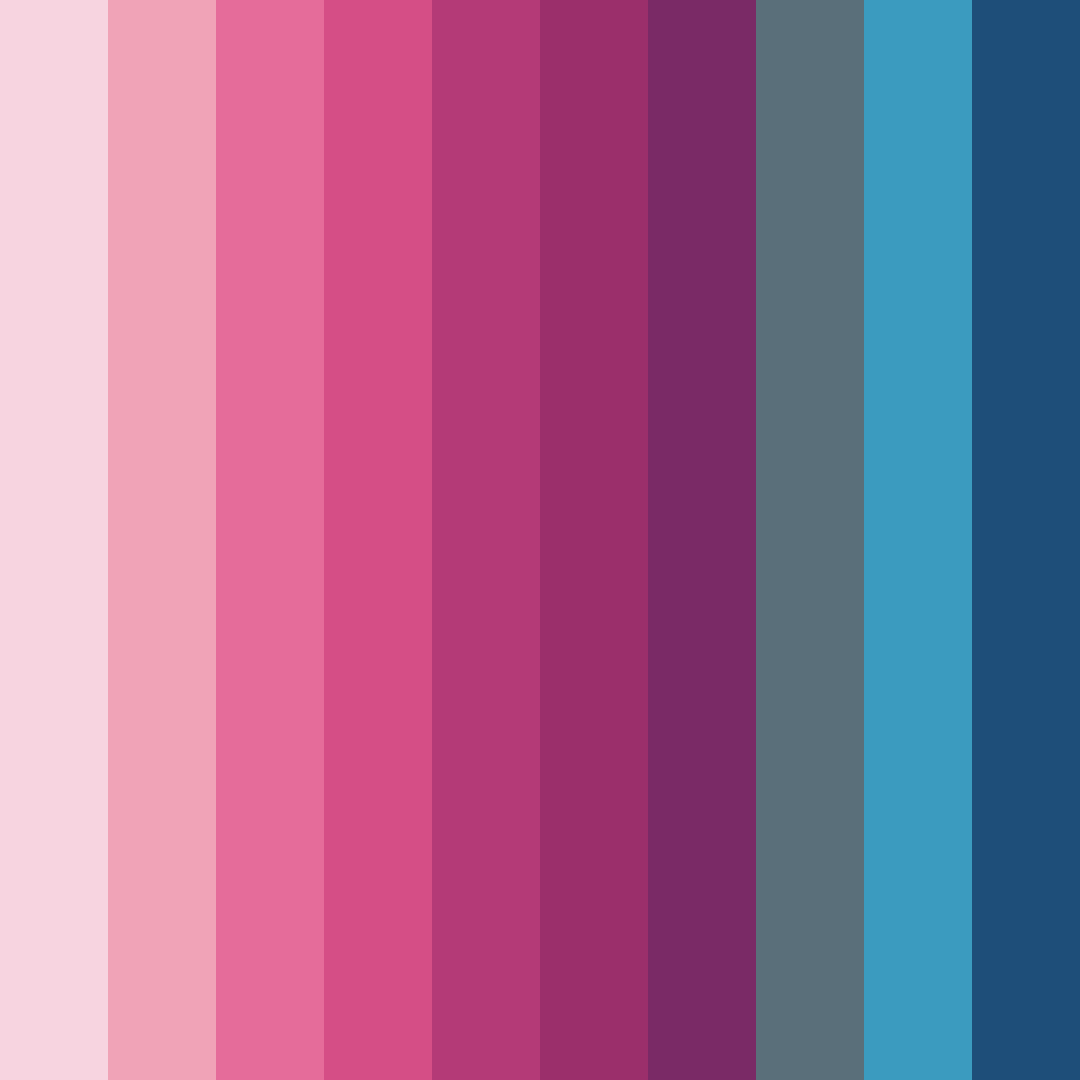Download moody pink to blue color palette PNG image (square)