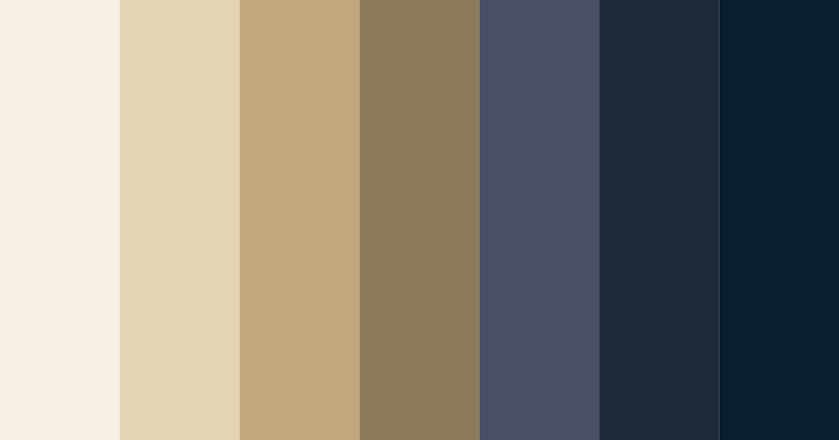 Download nautical cream dream color palette PNG image (landscape)