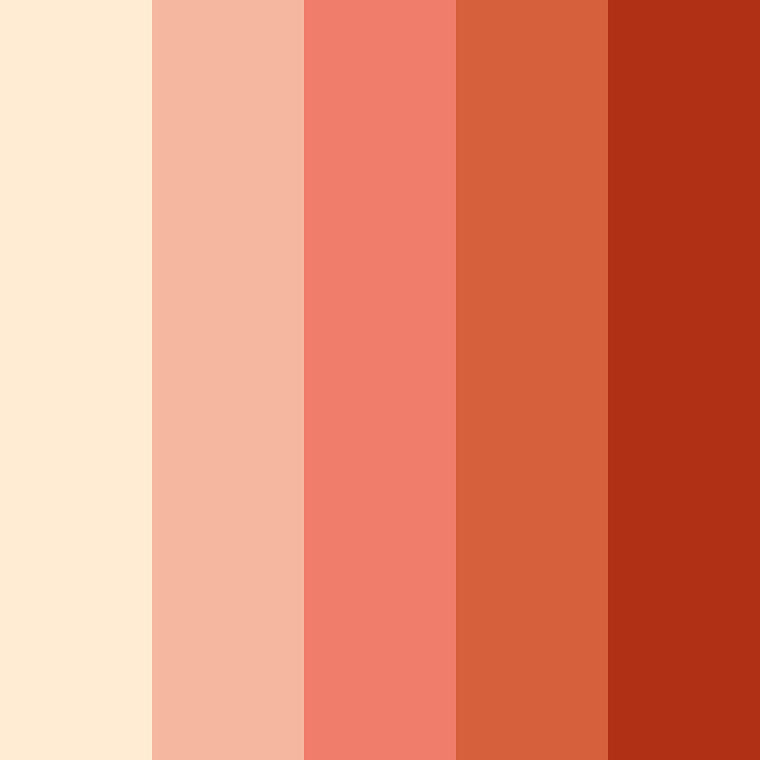 Download shades of red color palette PNG image (square)