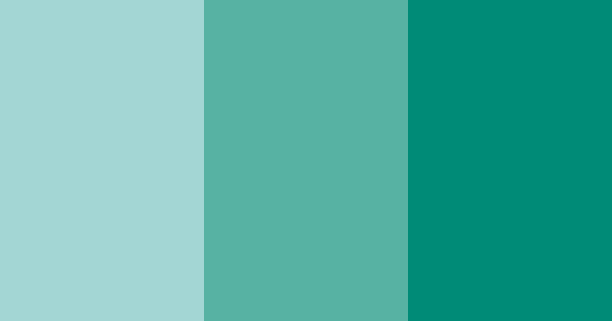 Download bright teal color palette PNG image (landscape)