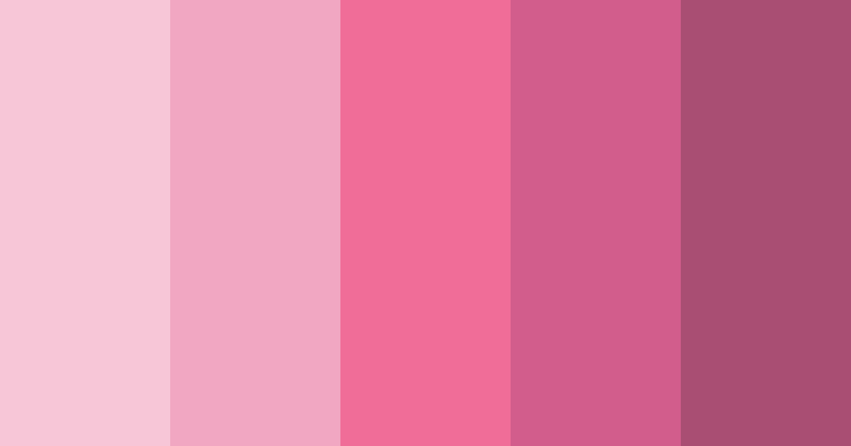 Download pink shades color palette PNG image (landscape)