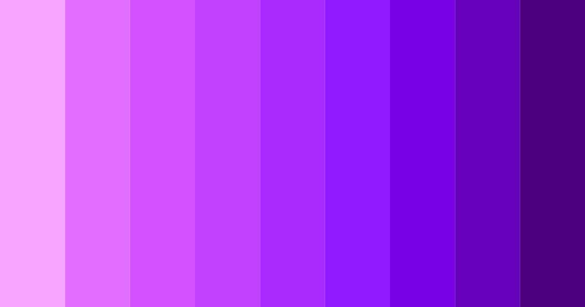 Download electric orchid dream color palette PNG image (landscape)