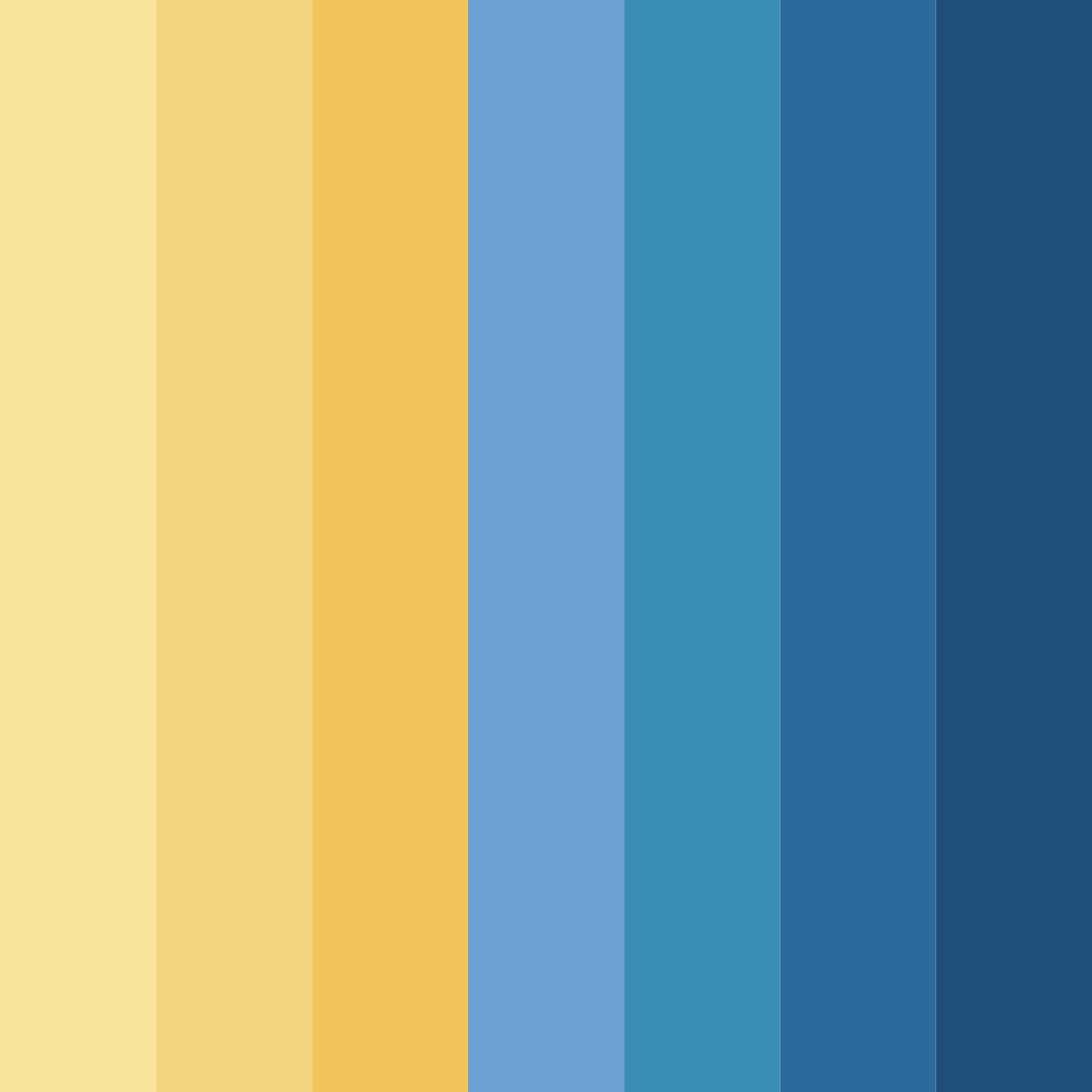 Download gold blue color palette PNG image (square)