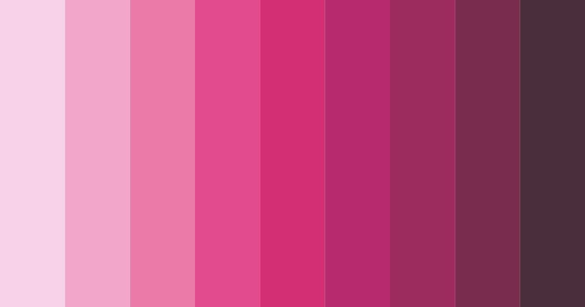 Download pale pink shades color palette PNG image (landscape)