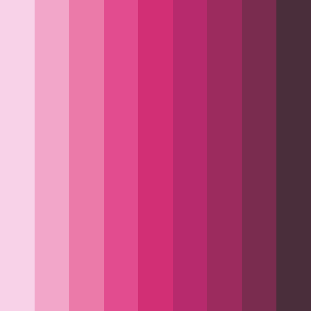 Download pale pink shades color palette PNG image (square)