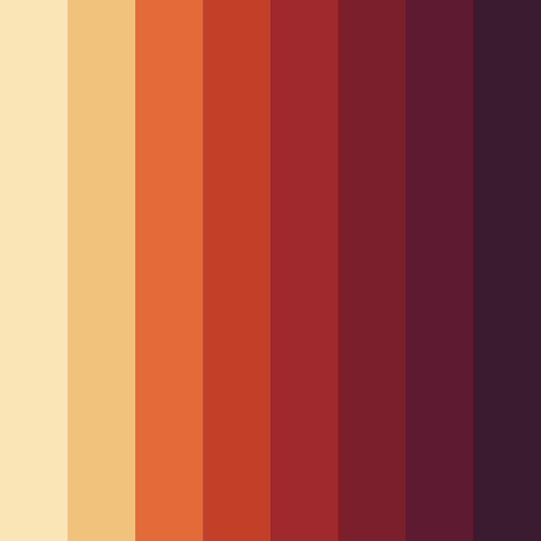 Download warm red color palette PNG image (square)
