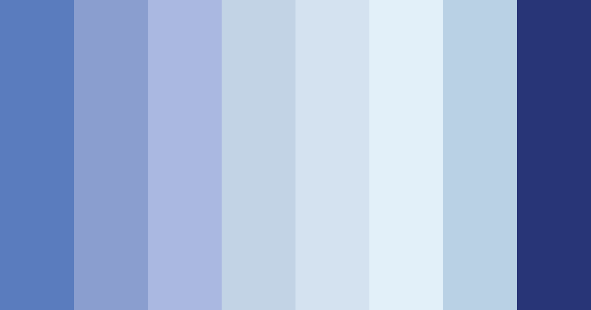 Download blue horizons color palette PNG image (landscape)