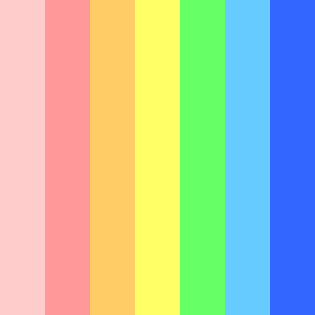 Download colorful rainbow color palette PNG image (square)