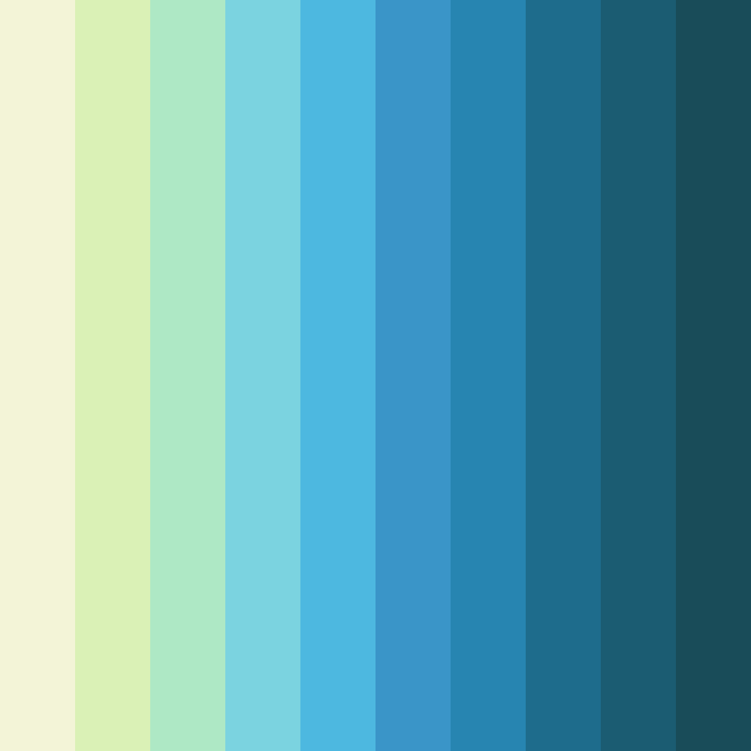Download coastal serenity color palette PNG image (square)