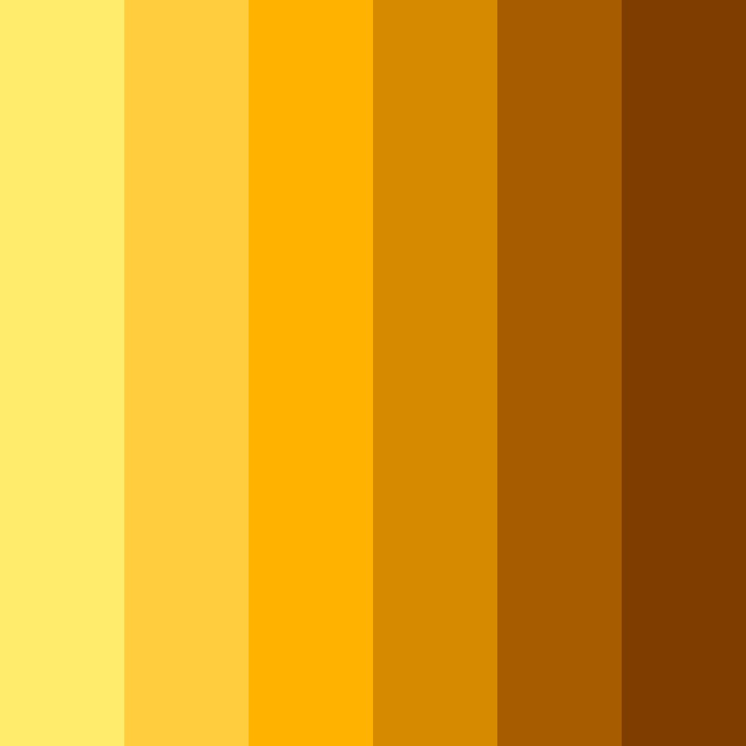 Download amber glow color palette PNG image (square)