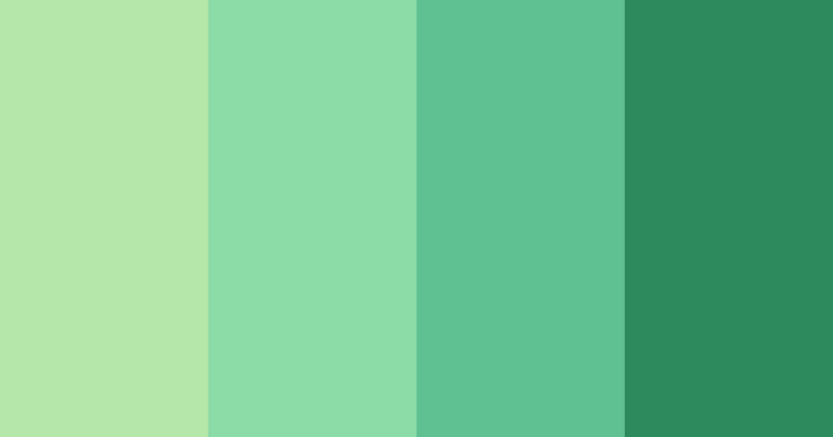 Download emerald embrace color palette PNG image (landscape)