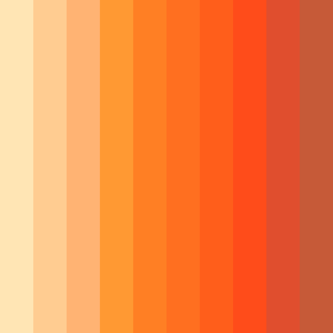 Download sunset sorbet color palette PNG image (square)