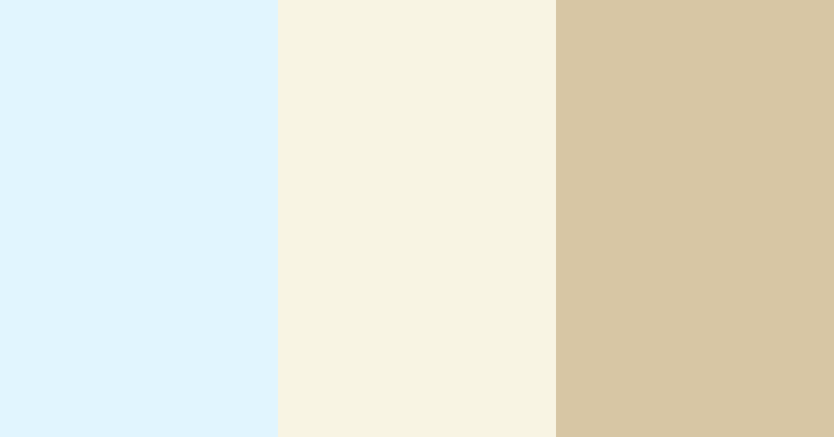 Download light blue beige color palette PNG image (landscape)