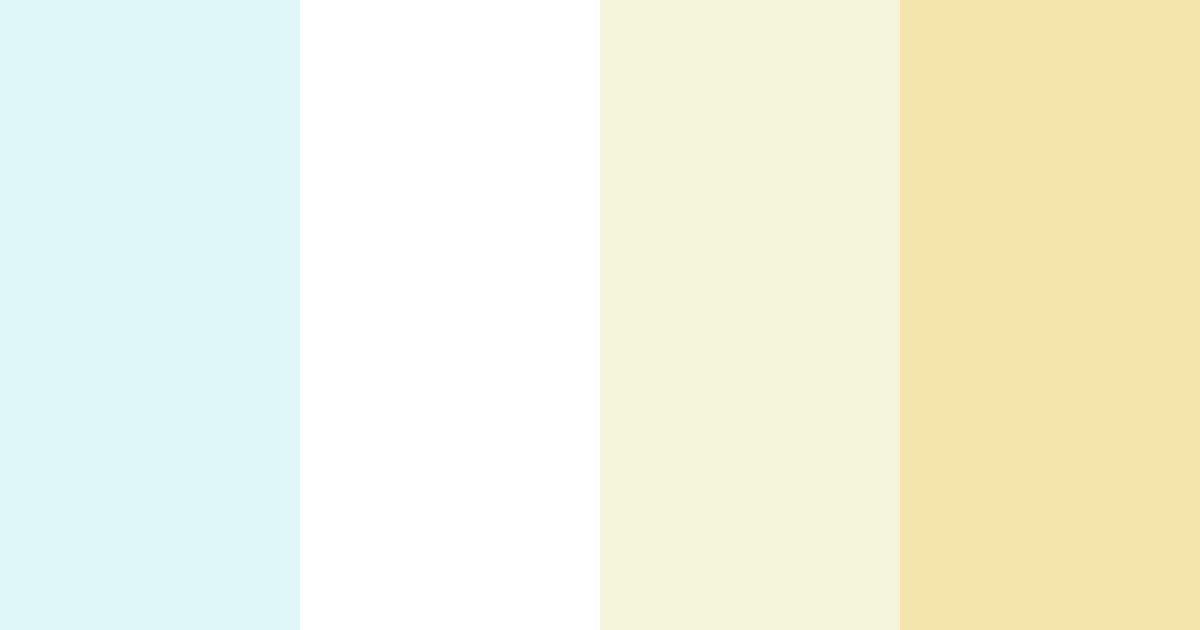 Download light blue cream color palette PNG image (landscape)