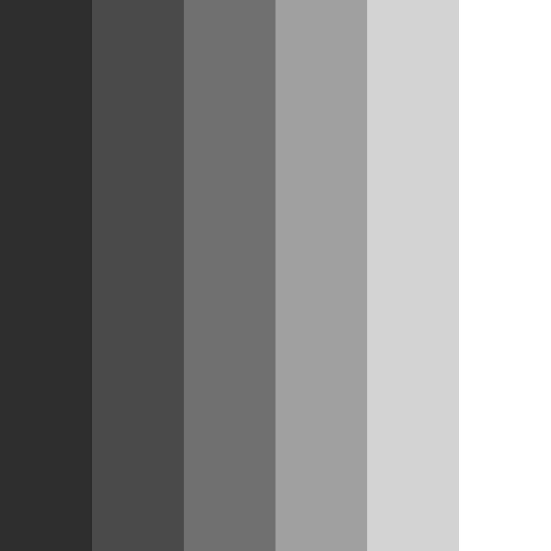 Download shades of gray color palette PNG image (square)