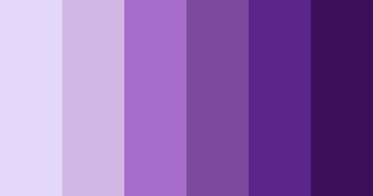 Download shades of purple color palette PNG image (landscape)