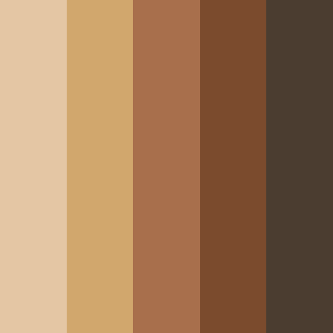 Download brown wood color palette PNG image (square)