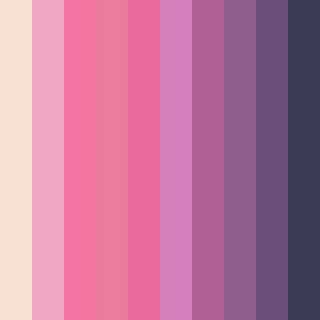 Download pink ice cream shop color palette PNG image (square)
