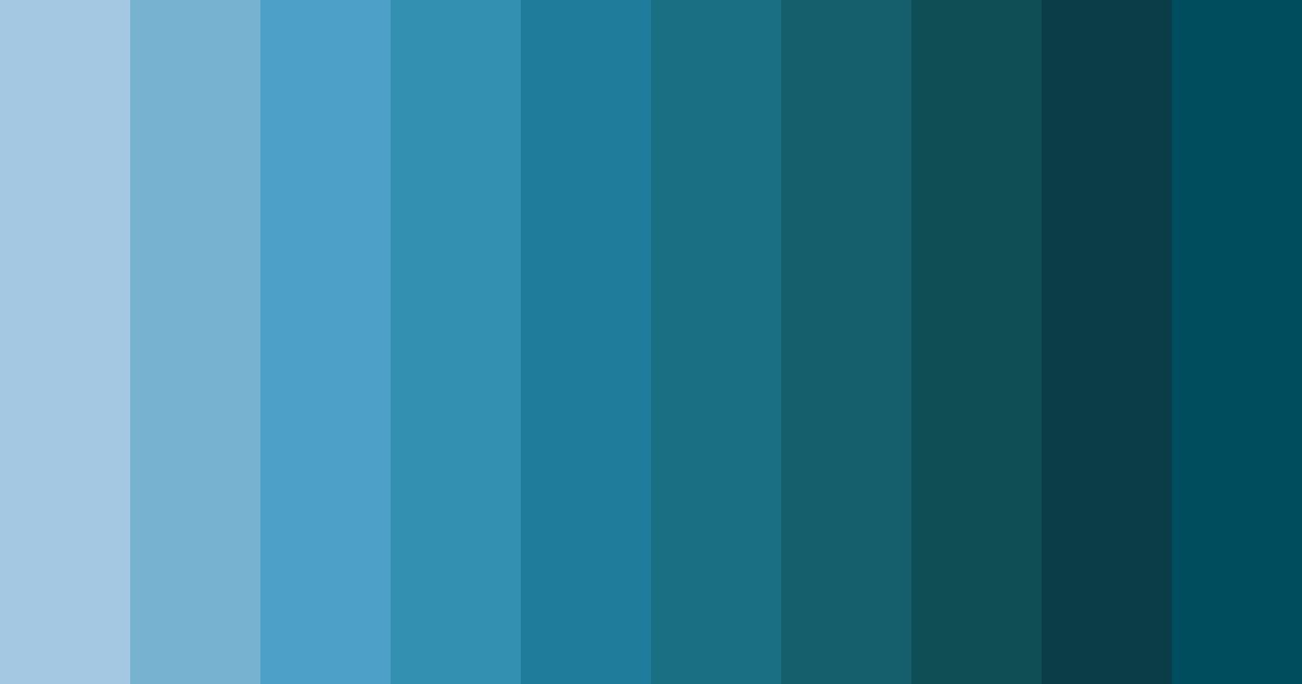 Download azure tranquility color palette PNG image (landscape)