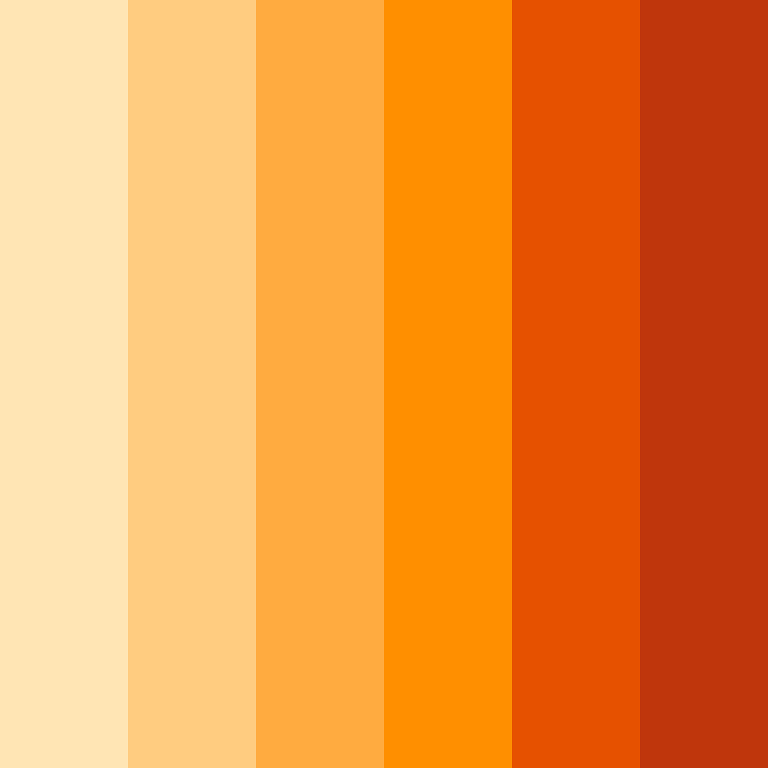 Download ember glow color palette PNG image (square)