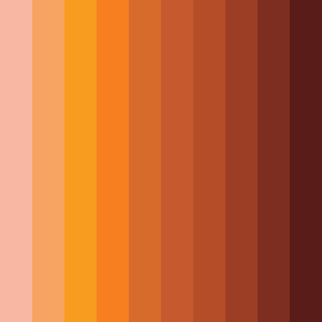 Download citrus sunset color palette PNG image (square)